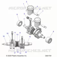 ENGINE, PISTON AND CRANKSHAFT