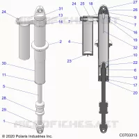 REAR SUSPENSION SHOCK INTERNALS