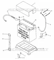 BATTERY BOX SL 900 B964291 AND  INTL. SL 900 I964291 (4935583558B006)