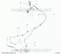 DRIVE TRAIN, GEAR SELECTOR AND THROTTLE CABLE