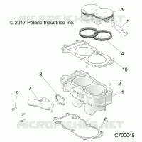 CYLINDER AND PISTON