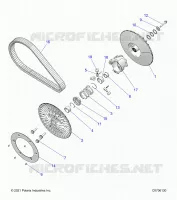 DRIVE TRAIN, SECONDARY CLUTCH