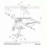 SUSPENSION, FRONT TORQUE ARM