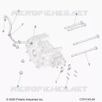 DRIVE TRAIN, GEARCASE, REAR, MOUNTING