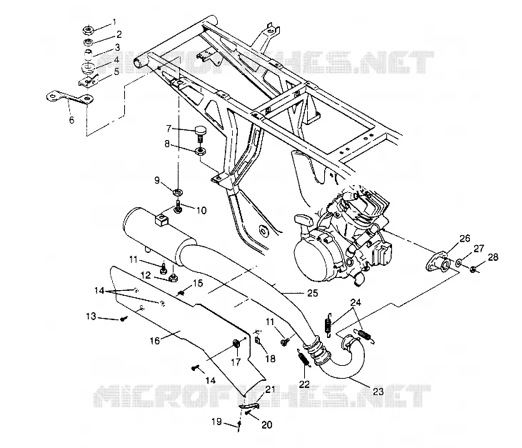 EXHAUST SYSTEM SPORT 400L W948540 (4927232723A010)