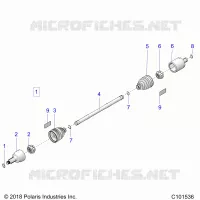 DRIVE TRAIN, FRONT DRIVE SHAFT