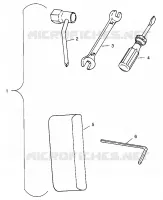 TOOL KIT    SL 700 B964066 AND  INTL. SL 700 I964066 (4935633563B014)