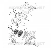 BLOWER HOUSING/RECOIL STARTER  INDY LITE GT (4921342134029A)