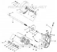 DRIVE TRAIN ASSEMBLY 500 CARB 0952764 (4929192919B008)