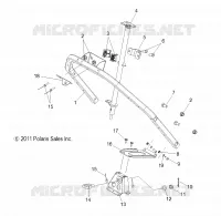 STEERING POST  ASM. AND STEERING HOOP