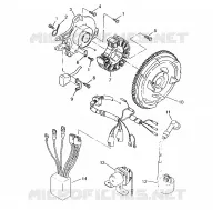MAGNETO ASSEMBLY 6X6 400L, SWEDISH S948740 AND  NORWEGIAN N948740 (4926812681055A)