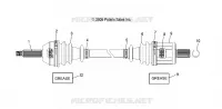 DRIVE SHAFT, FRONT