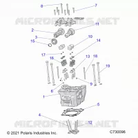 ENGINE, CYLINDER HEAD, CAMS AND VALVES