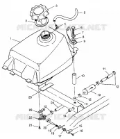 FUEL TANK MAGNUM 4X4 W97AC42A, SWEDISH MAGNUM 4X4 S97AC42E AND NORWEGIAN MA (4940834083A013)