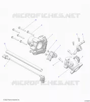 ENGINE, THROTTLE BODY AND FUEL RAIL