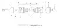 DRIVE TRAIN, REAR DRIVE SHAFT (BUILT 7/01/07 AND BEFORE)