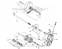 DRIVE TRAIN ASSEMBLY  440 XCR SP X951660 (4932833283B010)