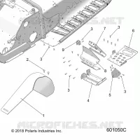 CHASSIS, FOOTREST-LH AND CLUTCH GUARD