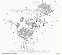 ENGINE, CRANKCASE, CRANKSHAFT