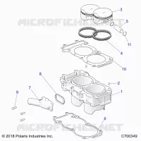 CYLINDER AND PISTON
