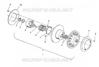 DRIVEN CLUTCH ASSEMBLY 500 EFI / 0930674 AND  500 EFI SKS / 0930574 (4922962296024A)