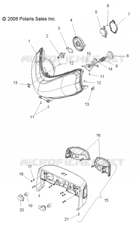 HEADLIGHT AND TAILLIGHT