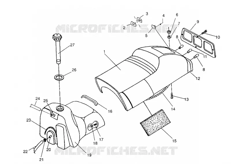 SEAT   GAS TANK ASSEMBLY