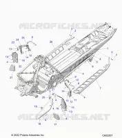CHASSIS, CLUTCH GUARD, FOOTRESTS, AND RUNNING BOARDS