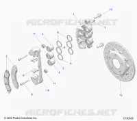 BRAKES, FRONT BRAKE CALIPER