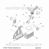 ELECTRICAL, BATTERY, MANUAL START POWER UP COMPONENTS