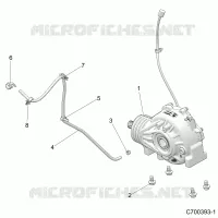 DRIVE TRAIN, FRONT GEARCASE MOUNTING
