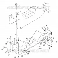 SEAT   GAS TANK 700 XC 0981766 AND EUROPEAN 700 XC E981766 (4944154415A006)