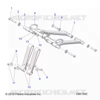 SUSPENSION, FRONT TORQUE ARM