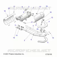 ENGINE, EXHAUST SYSTEM