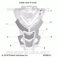 HOOD FOAM/FIBER