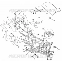 REAR CAB   SEAT  SPORTSMAN 500 W97CH50A (4939993999A005)