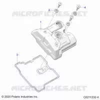 ENGINE, VALVE COVER