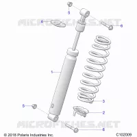 SUSPENSION, FRONT SHOCK