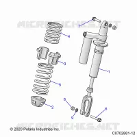 SUSPENSION, FRONT SHOCK MOUNTING