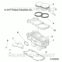 CYLINDER AND PISTON