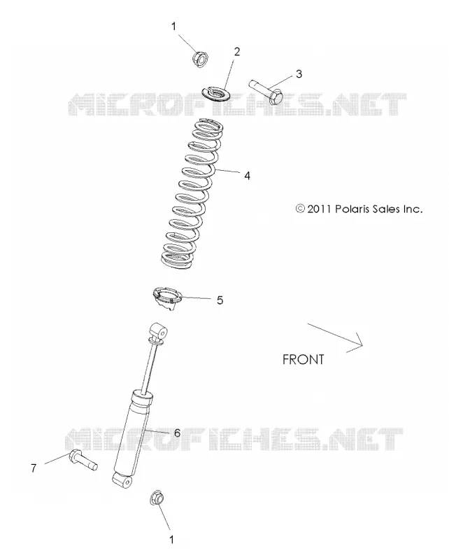 SUSPENSION, REAR SHOCK MOUNTING
