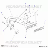 ENGINE, EXHAUST SYSTEM, HEADPIPE AND RELATED