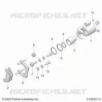 BRAKES, MIDDLE CALIPER