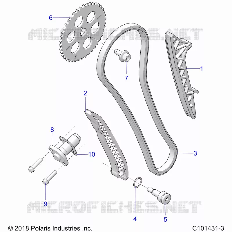 CAM CHAIN AND TENSIONER