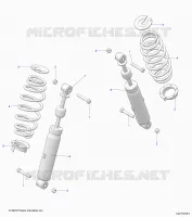 REAR SUSPENSION SHOCK AND MOUNTING