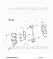 BRAKES, FRONT BRAKE CALIPER