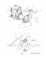 ENGINE, AIR INLET AND OUTLET DUCTS