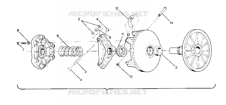 DRIVE CLUTCH LTR/STARTRAK (4914141414017A)