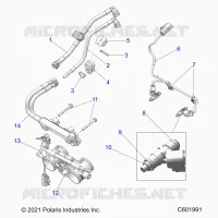FUEL SYSTEM, RAIL, LINES AND THROTTLE BODY