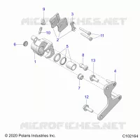 BRAKES, REAR CALIPERS
